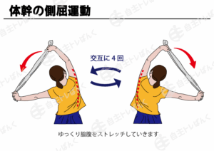 体幹の側屈運動（ロゴ）