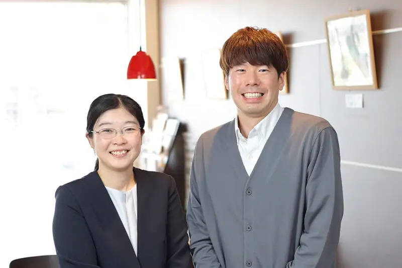 採用担当、大友、粟野のお二人